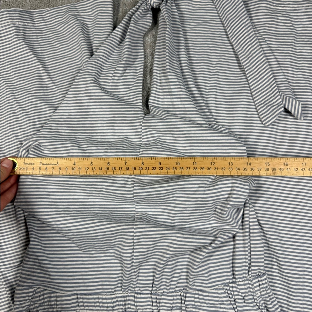 Pact Organic Cotton Striped Halter Top Wide Leg Jumpsuit Womens Medium - Picture 3 of 7